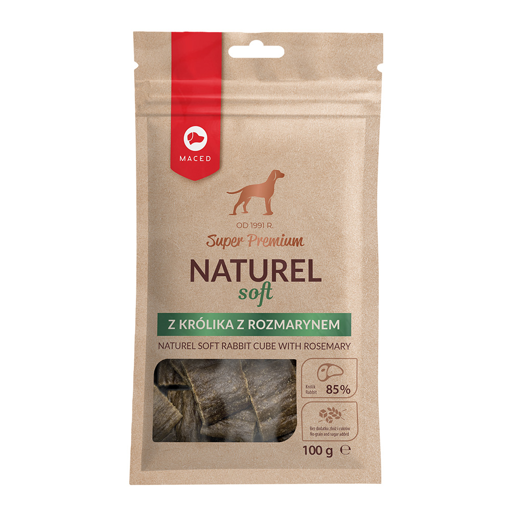 Maced Przysmak dla Psa Smakołyki z Krolika z Rozmarynem Naturel Soft Smaczki 2x100g
